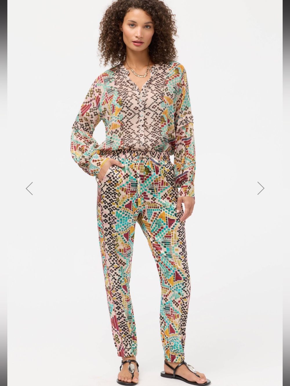 *NWT* Johnny Was GENORA PANELED JOGGER in color: Etris